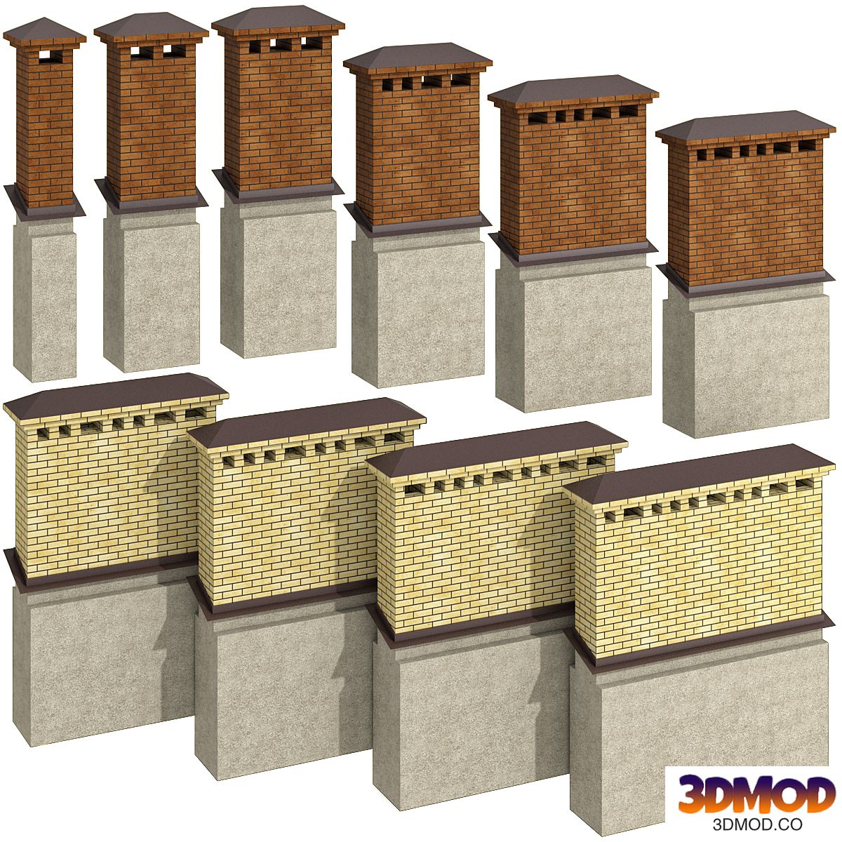 Chimney chimney ventilation duct / chimney smokestack ventilation