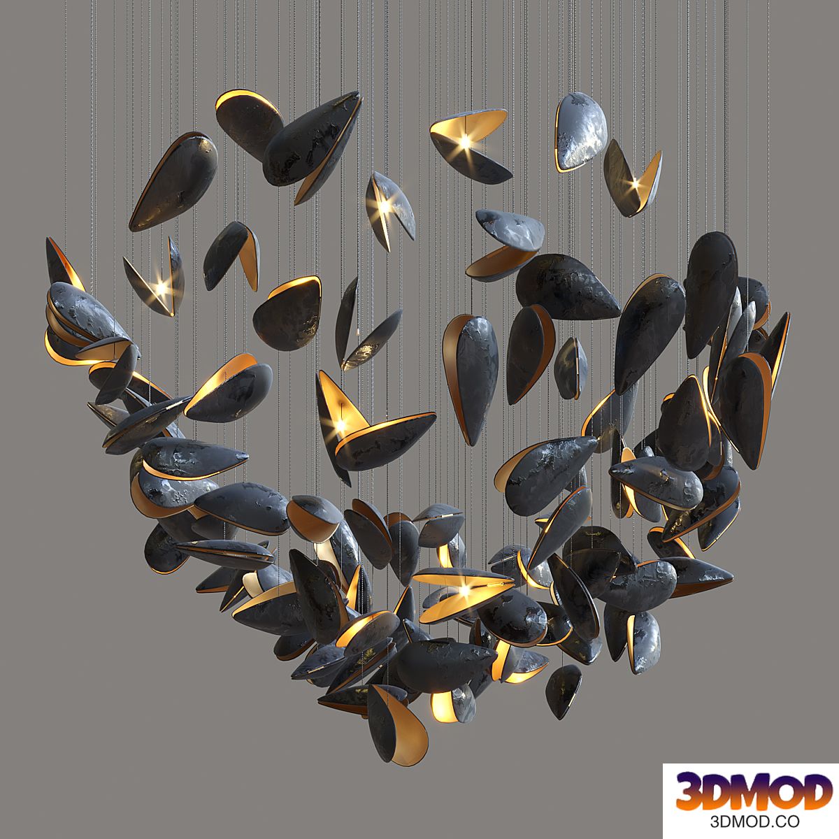 Light composition Vargov Design - Mussel 吊灯