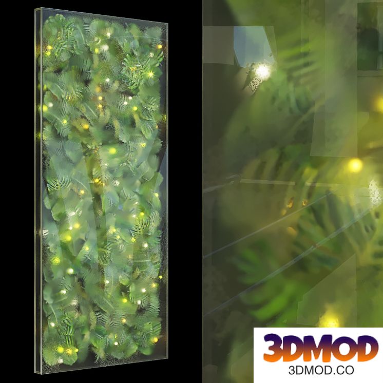 Greenbox - wall-mounted phytomodule with lighting Vargov Design 植物箱