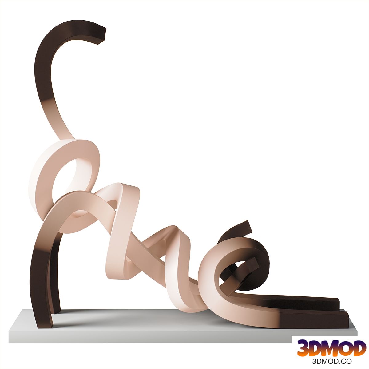 Statue Stretching Siamese Cat