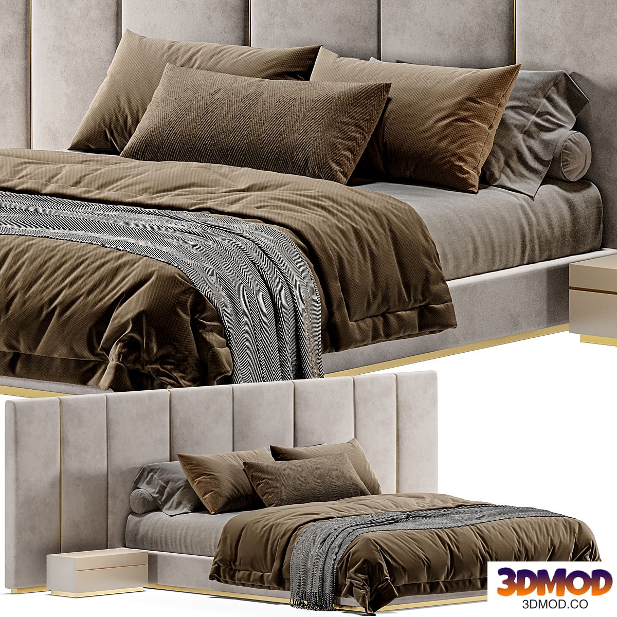 Fendi Casa Delano Bed 双人床