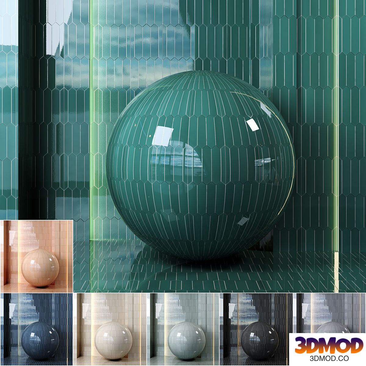 (4k)(7colors) Equipe Lanse ceramics Set 01-(Seamless, pbr)