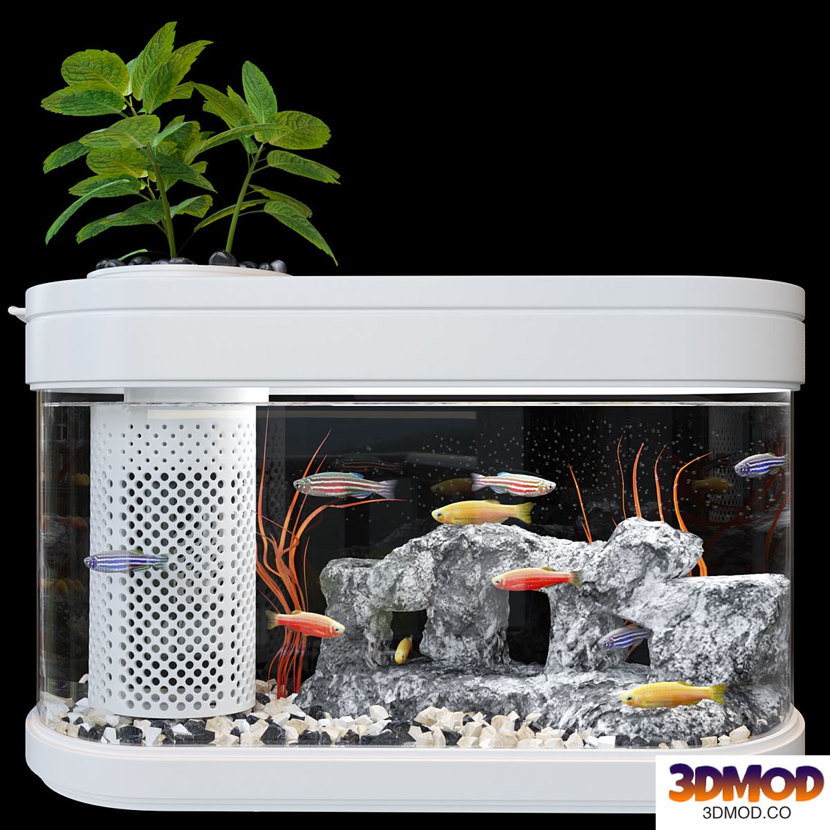 xiaomi geometry fish tank aquaponics ecosystem