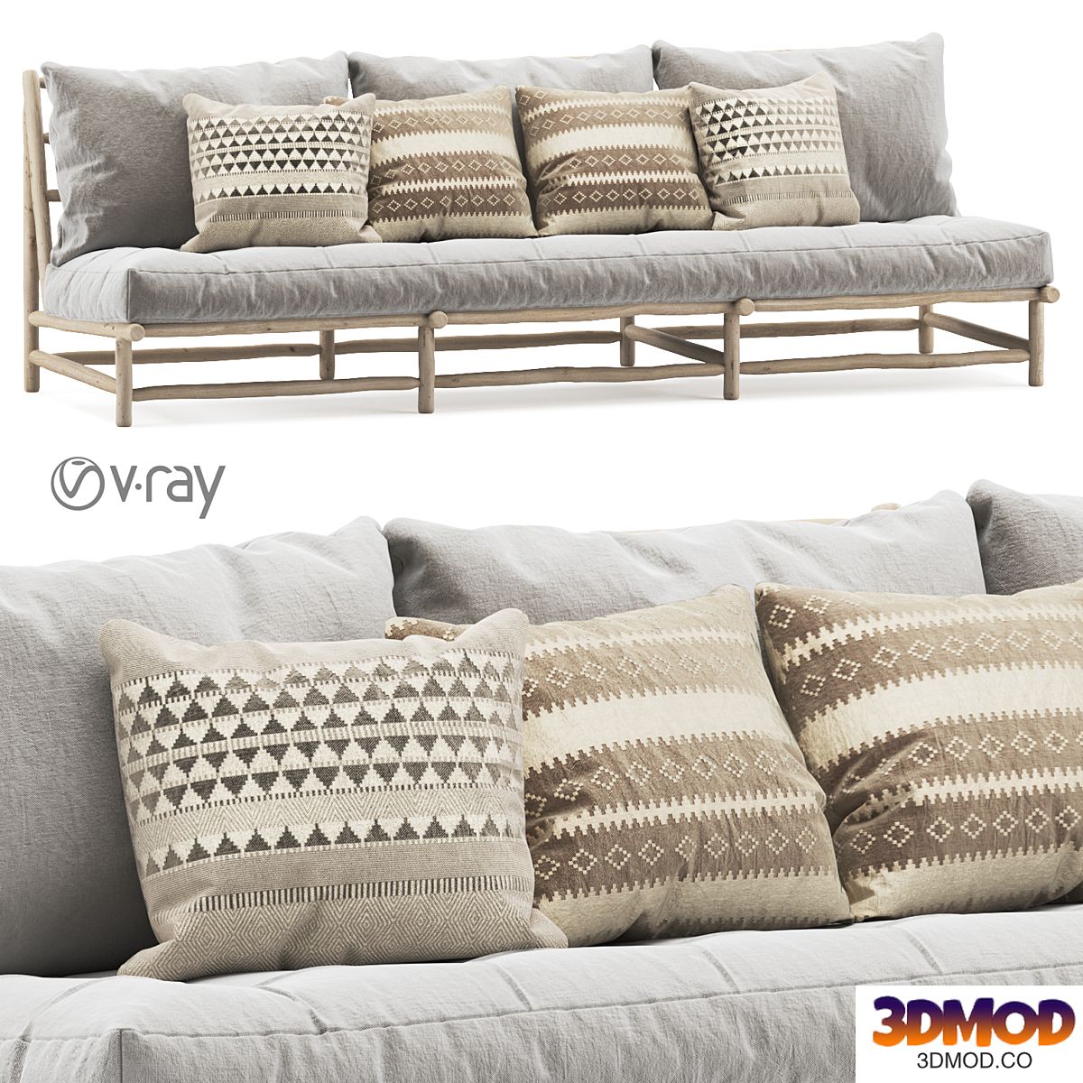 Rock the Kasbah Three-seater Sofa
