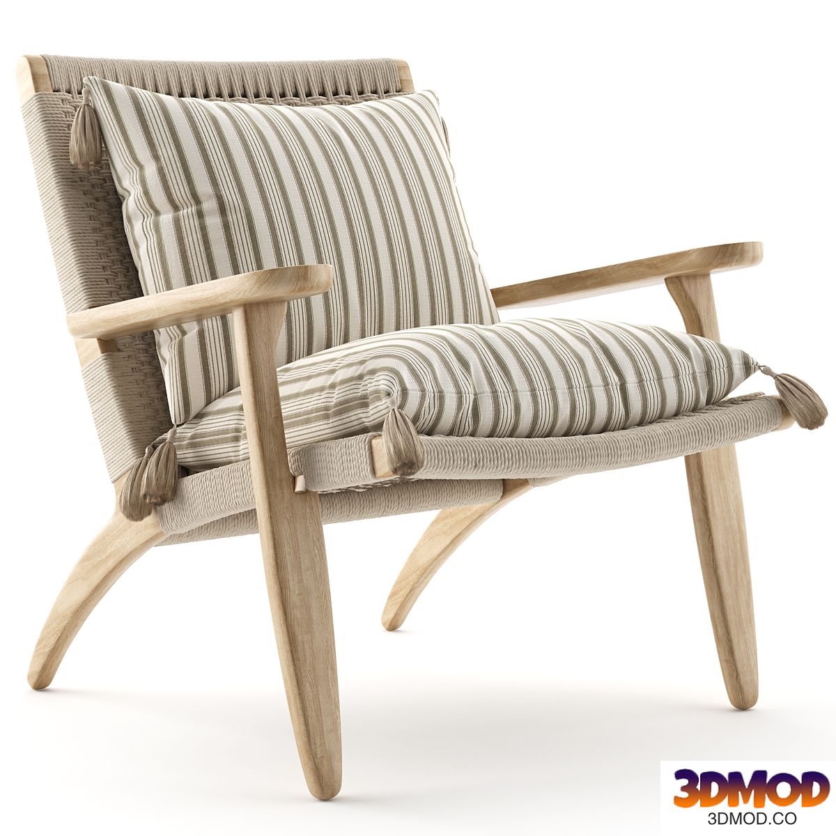 Cable Lounge Armchair Natural 扶手椅