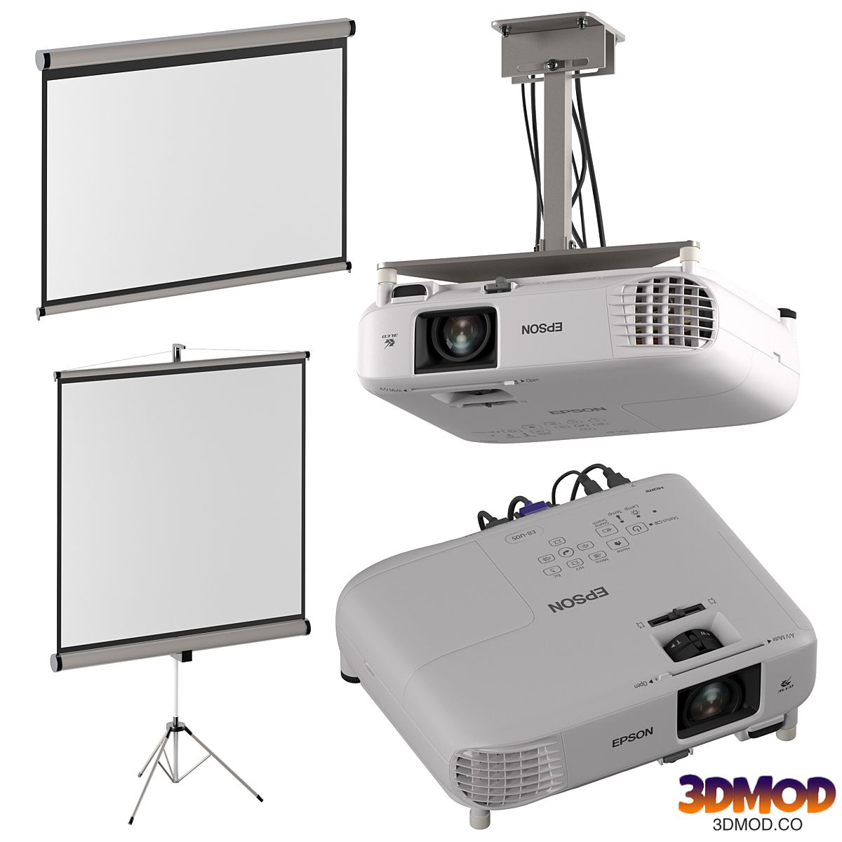Epson EB-FH06 projector + projection screens 投影仪