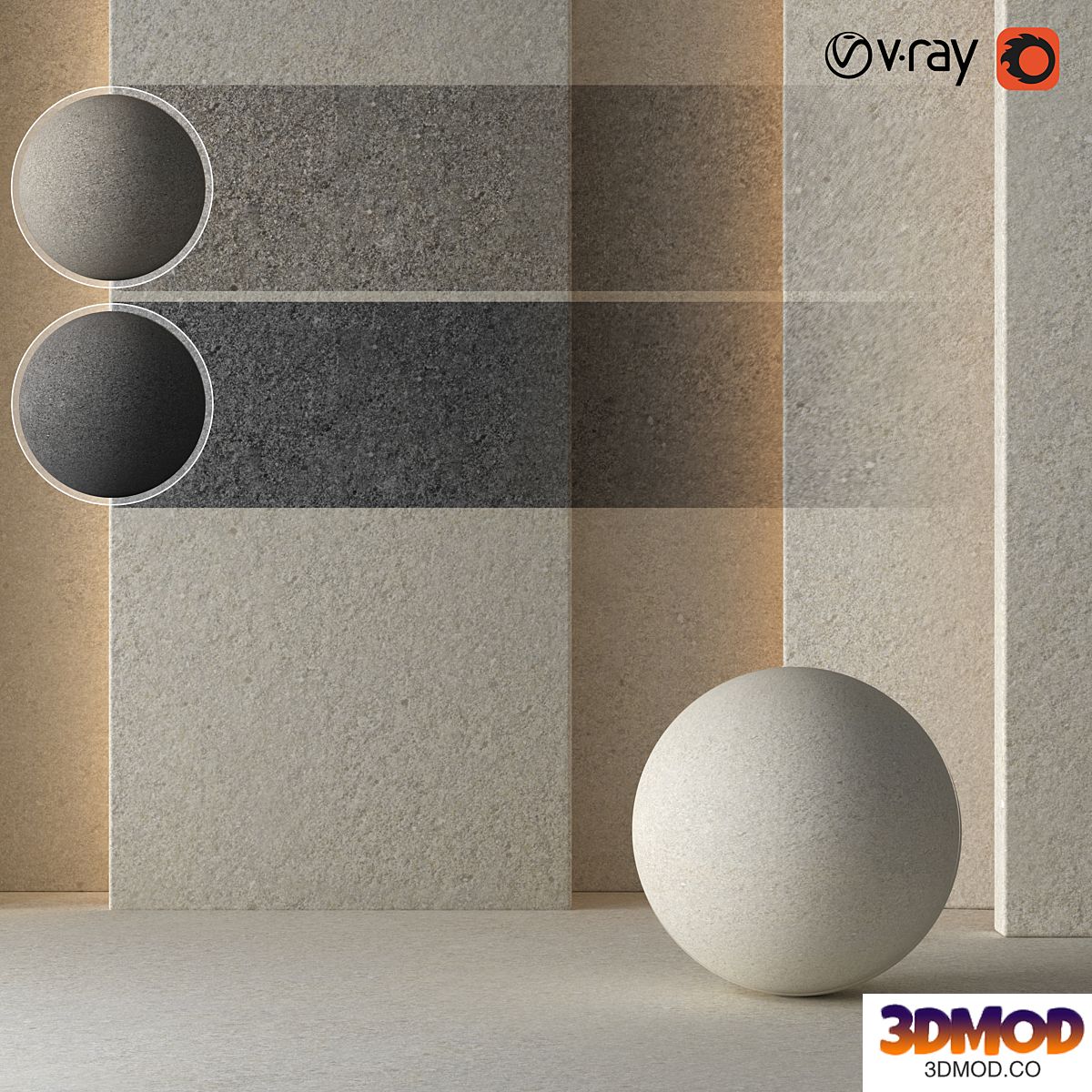 3 Plaster Concrete Material 8K (Seamless - Tileable) DrCG No 59 墙面