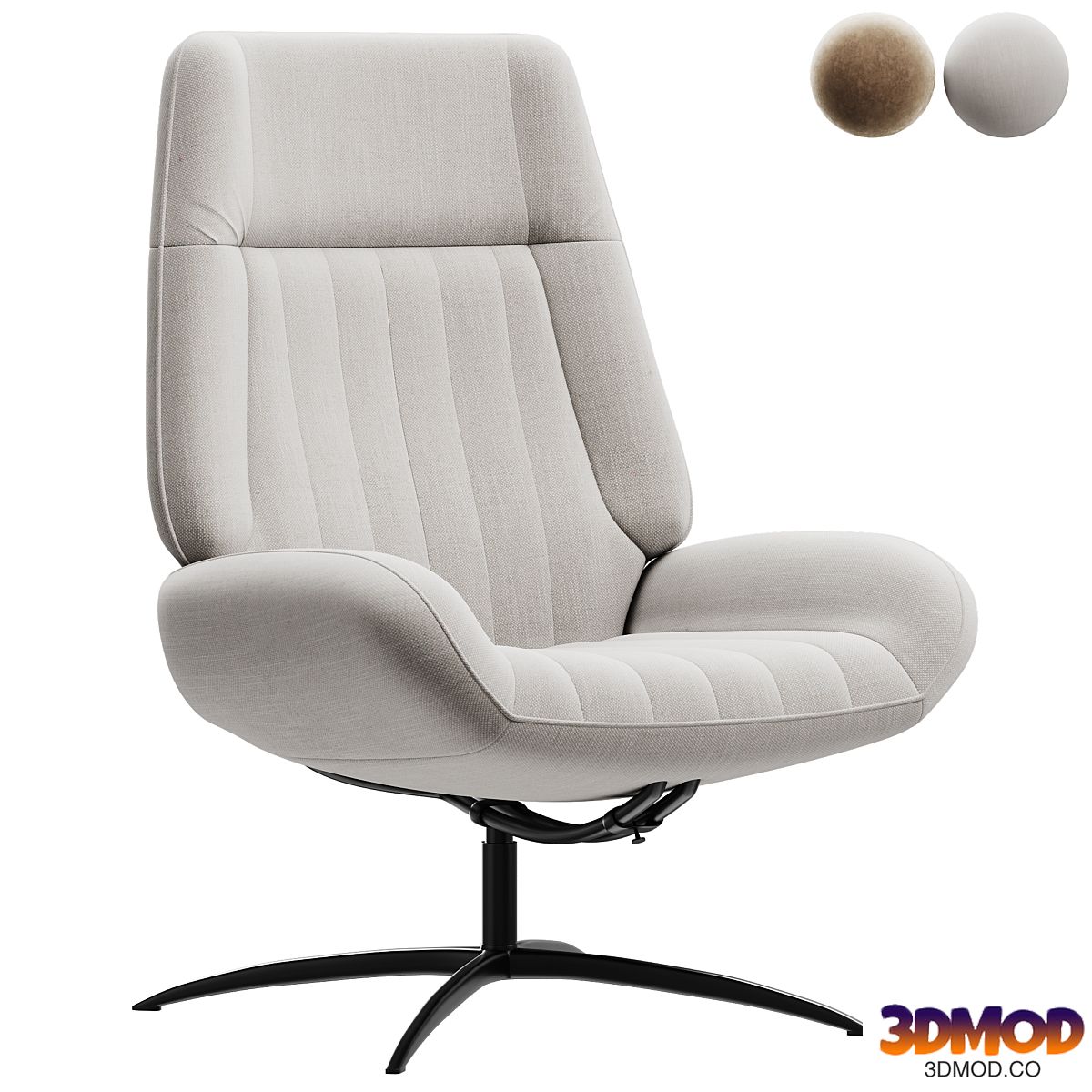 DRAAIFAUTEUIL_TIRONA_GEEL