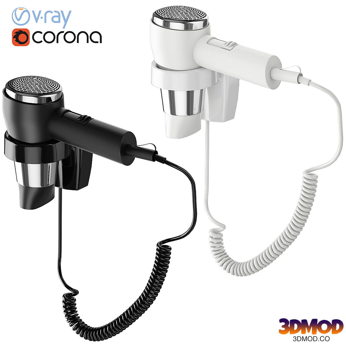 Hairdryer wall-mounted ODF