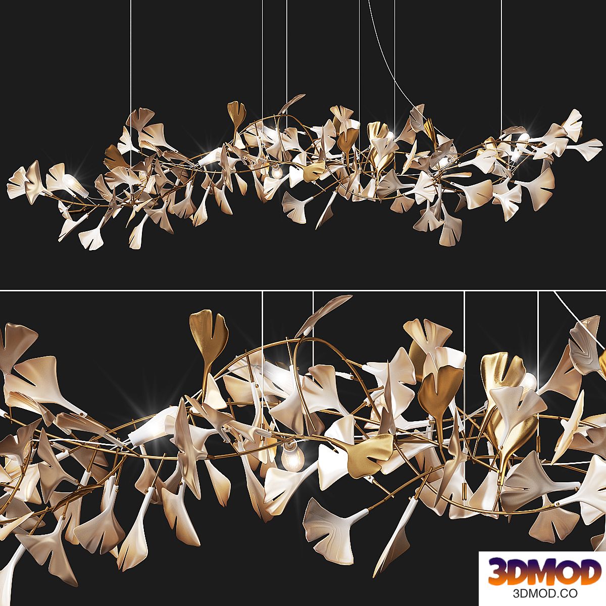 Porcelain Chandelier Ginkgo Bespoke 吊灯