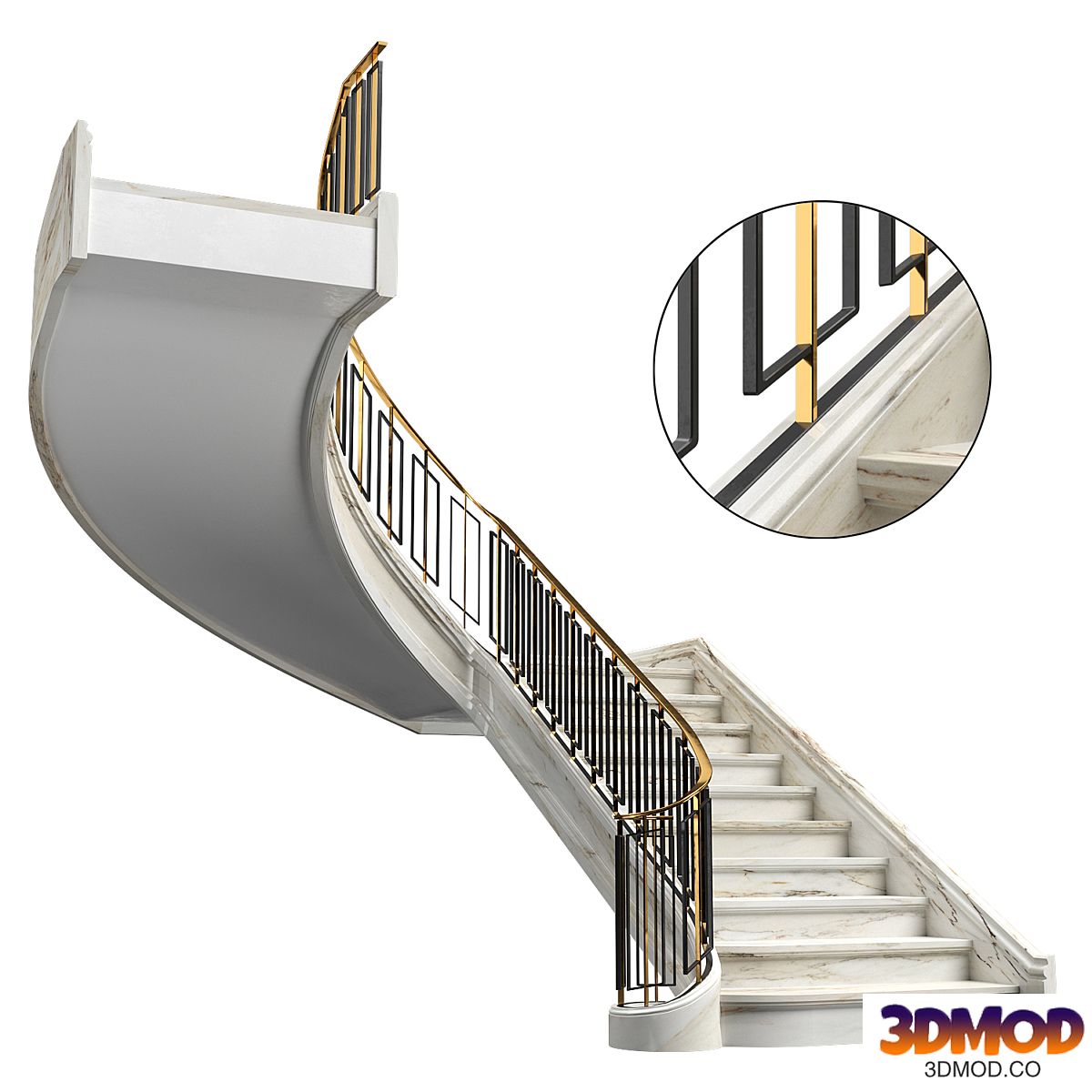 Neoclassical staircase 楼梯