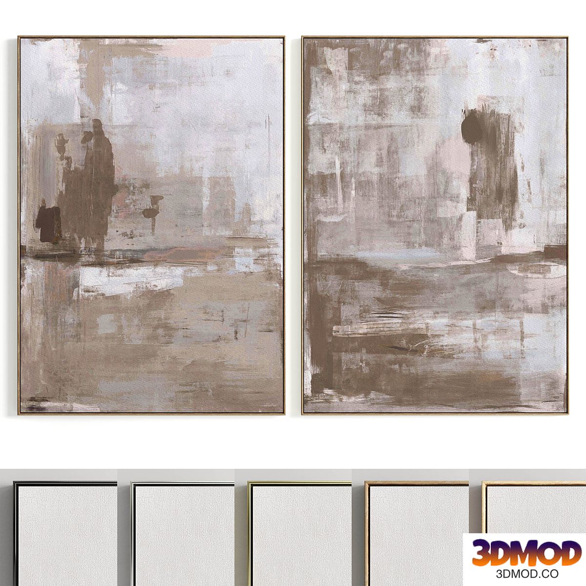 Plaster Two Photo Frame R-167