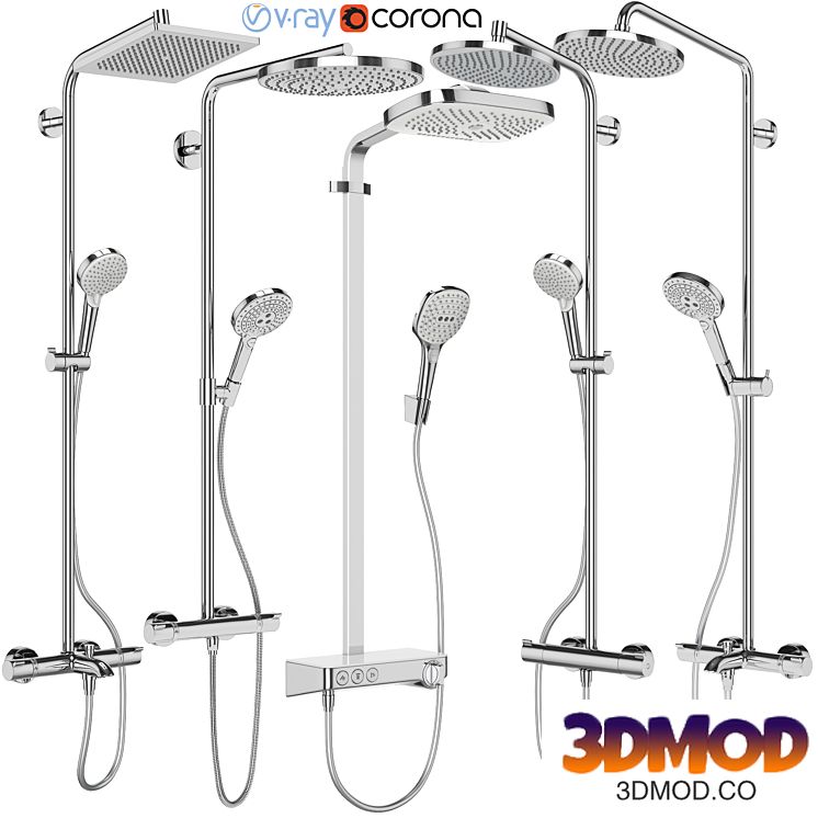 Shower systems Hansgrohe set 154