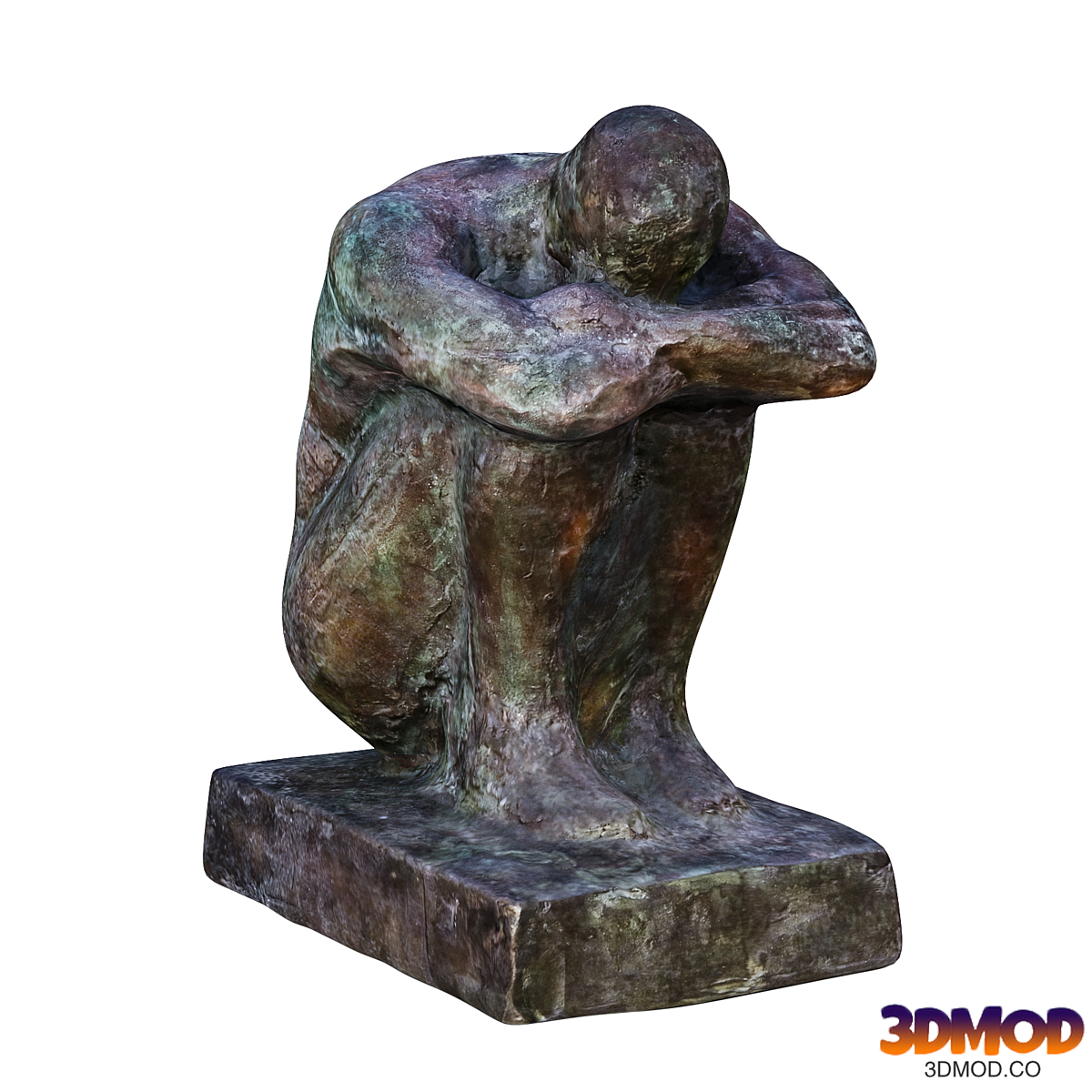 Sitting Man Sculpture 雕塑摆件