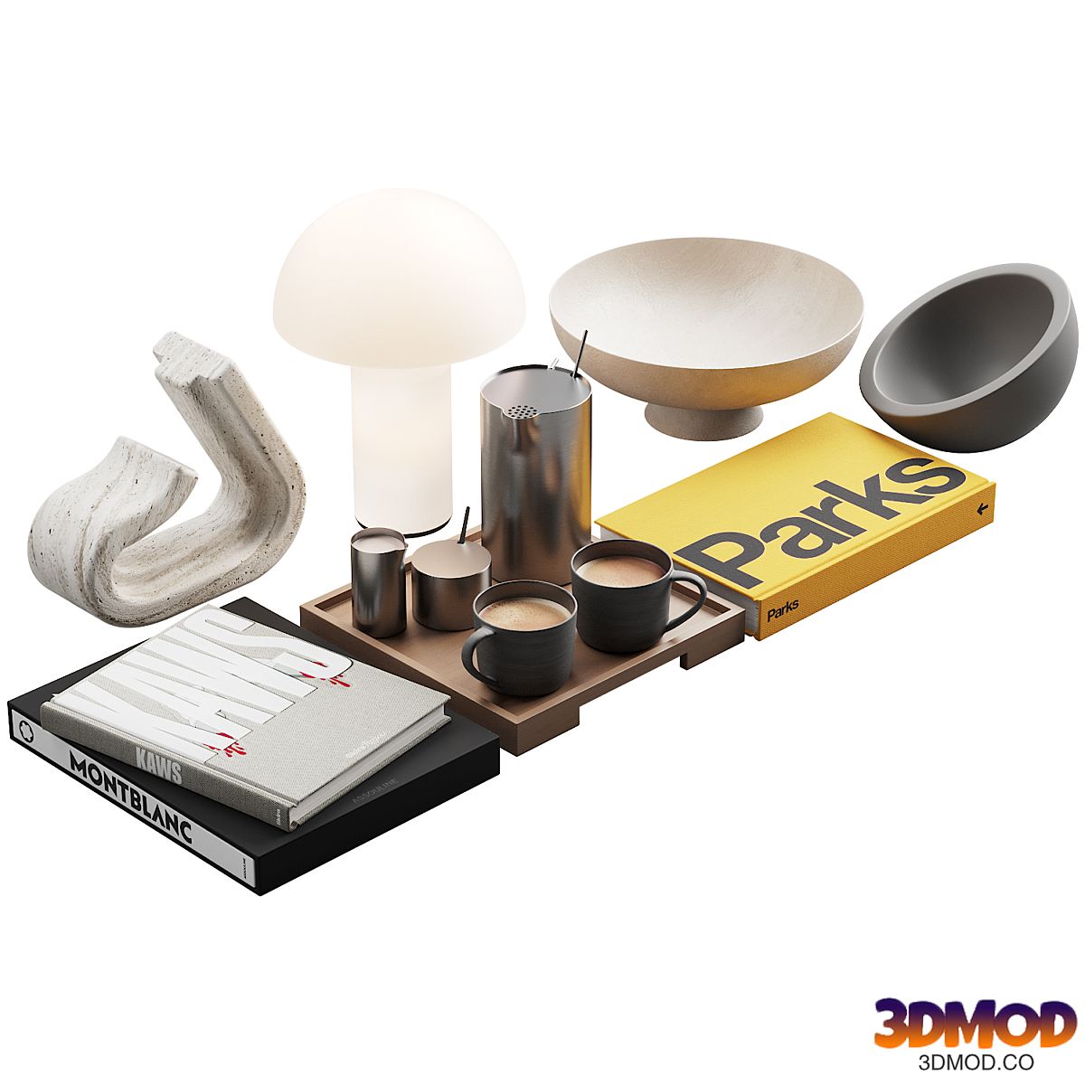 119 decorative set 032 american style neutral decor P01