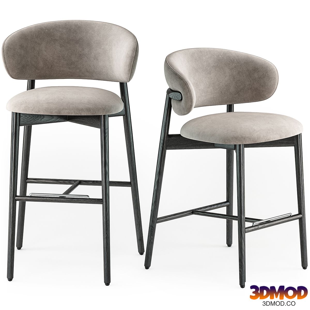 Calligaris Oleandro wood stool 吧椅