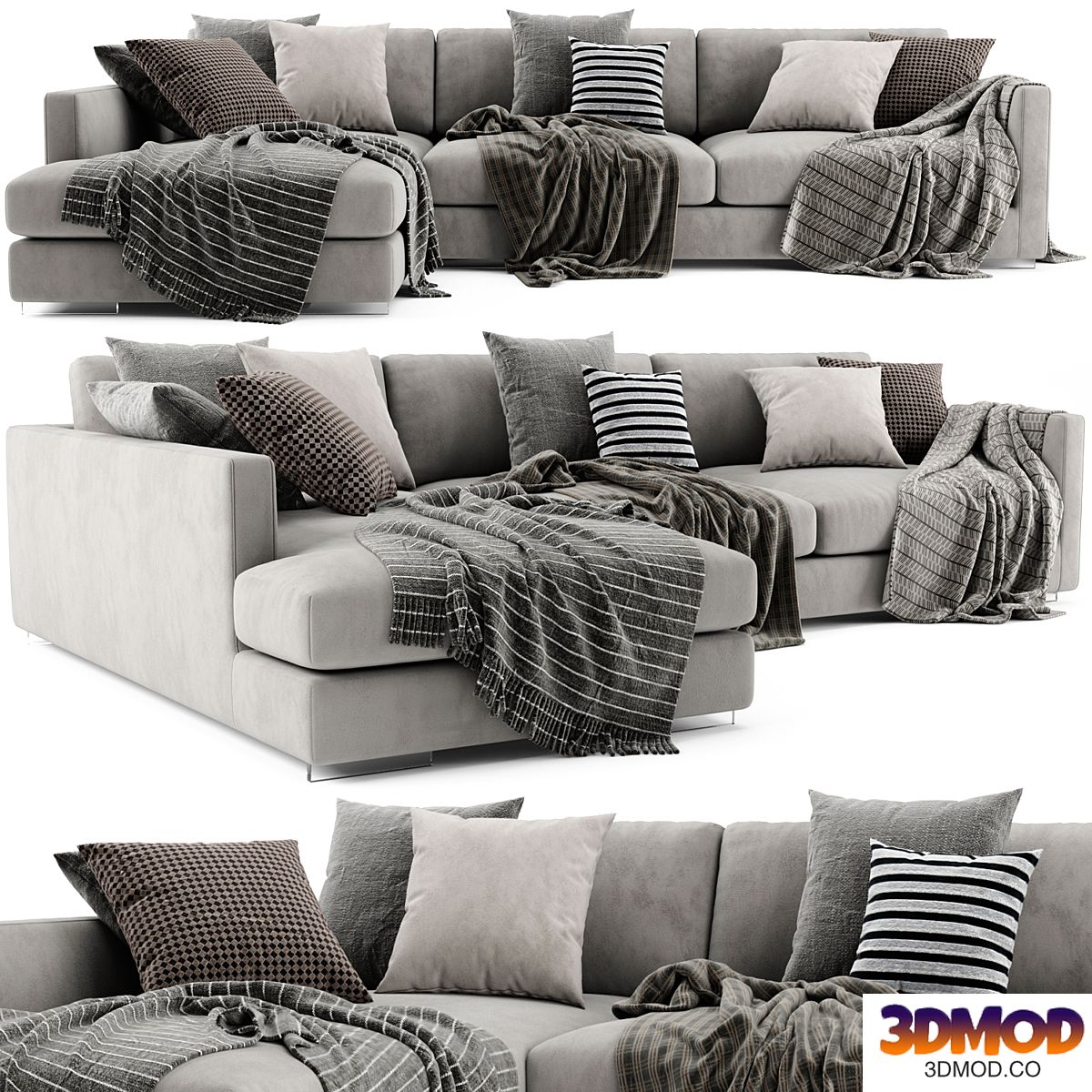 Flexform Magnum Chaise Longue Sofa 2 多人沙发