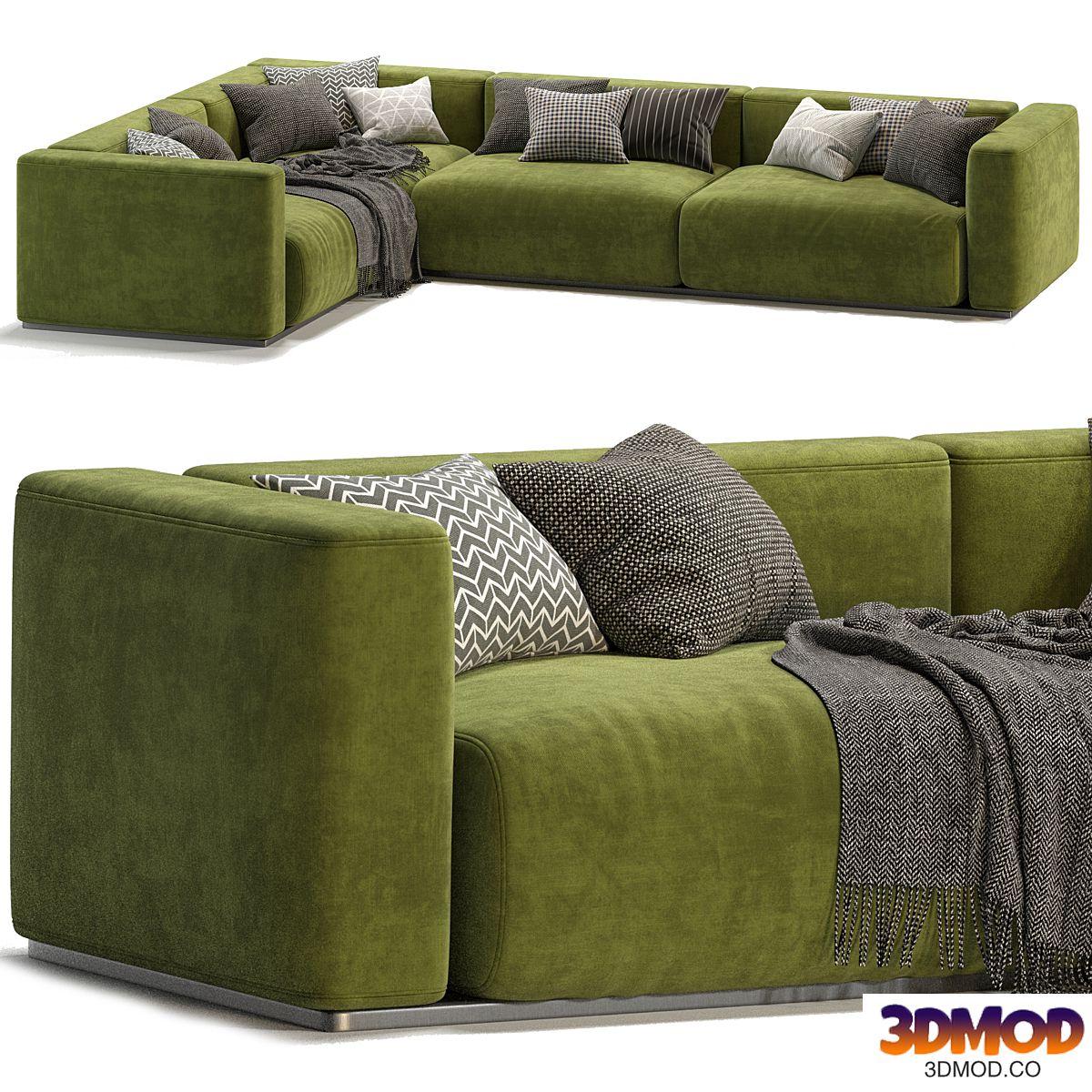 Lario Flexform sofa L Shaped 多人沙发