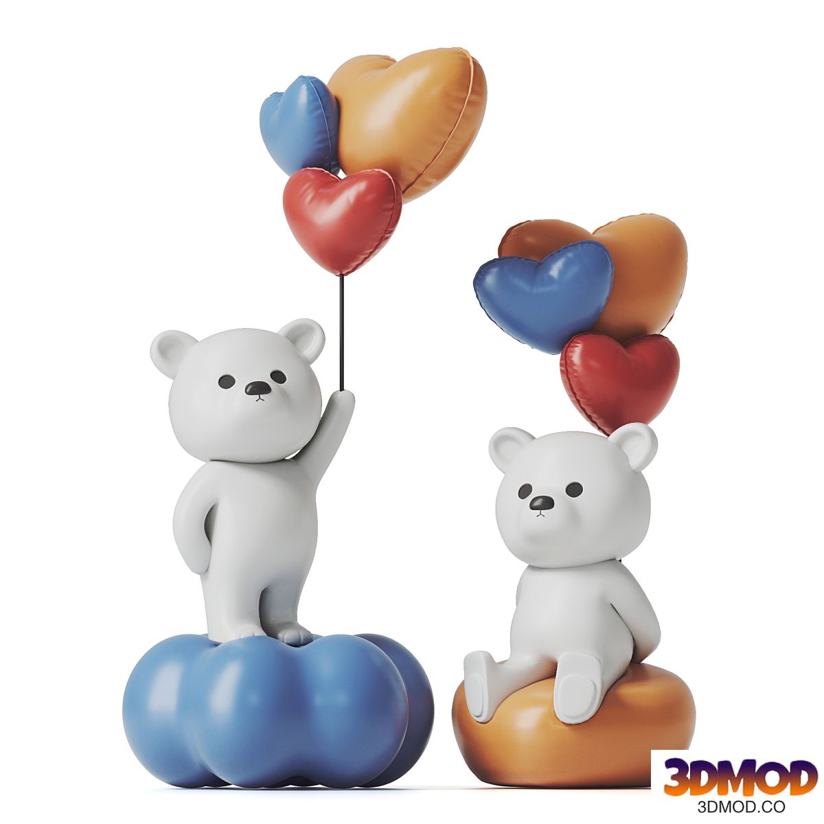 Teddy Bear and Balloons