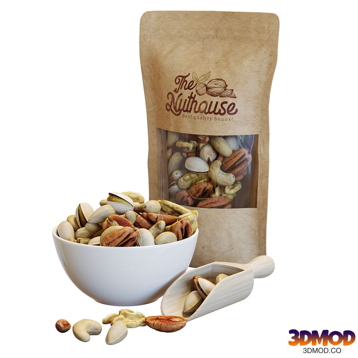 Food Set 21 / Bowl of Mixed Nuts