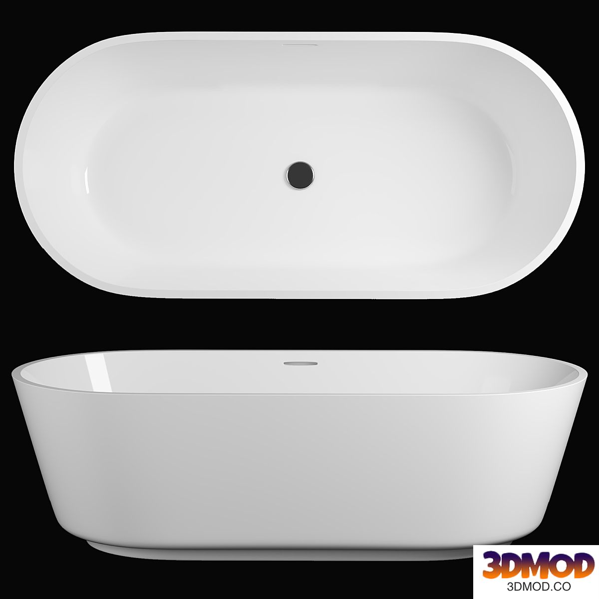 Freestyle Solid Surface Acrylic Resin Stone Freestanding Bath Tub KKR-B079 浴缸