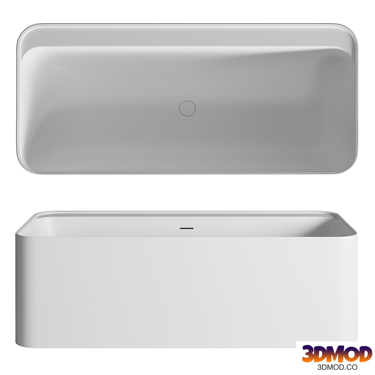 Aquaroc Icon Solid Surface Stone Resin Bath 1600