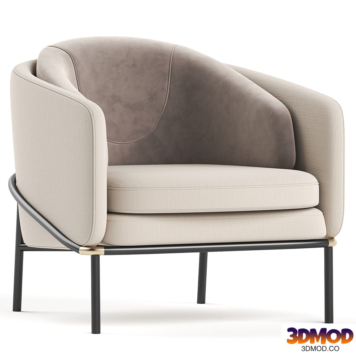 Minotti Fil Noir Armchair 扶手椅