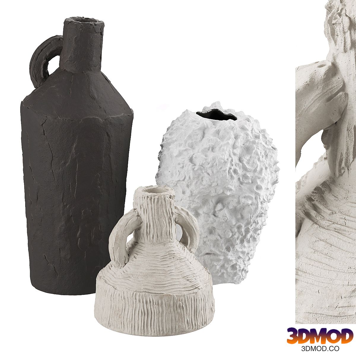 Artisan clay vases