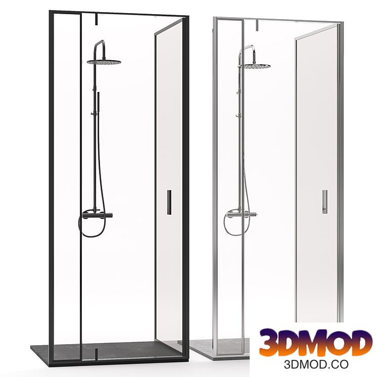 Shower cabin with shower system from Carlo Frattini 淋浴间
