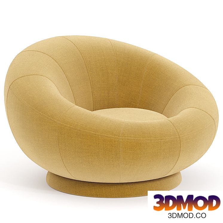 Petite Groovy Swivel Chair