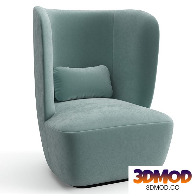 Gubi Stay Lounge Chair high back