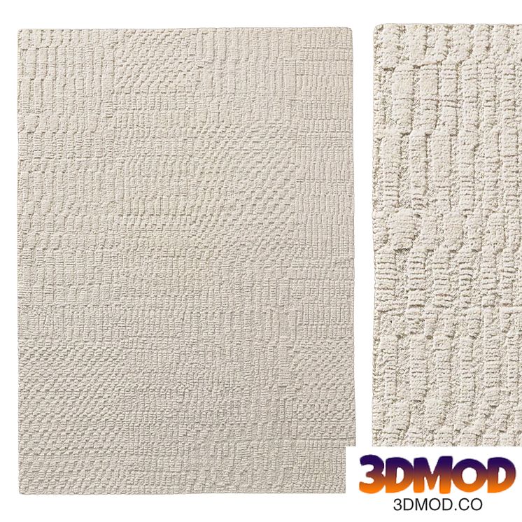 MELLAL HAND-KNOTTED WOOL RUG
