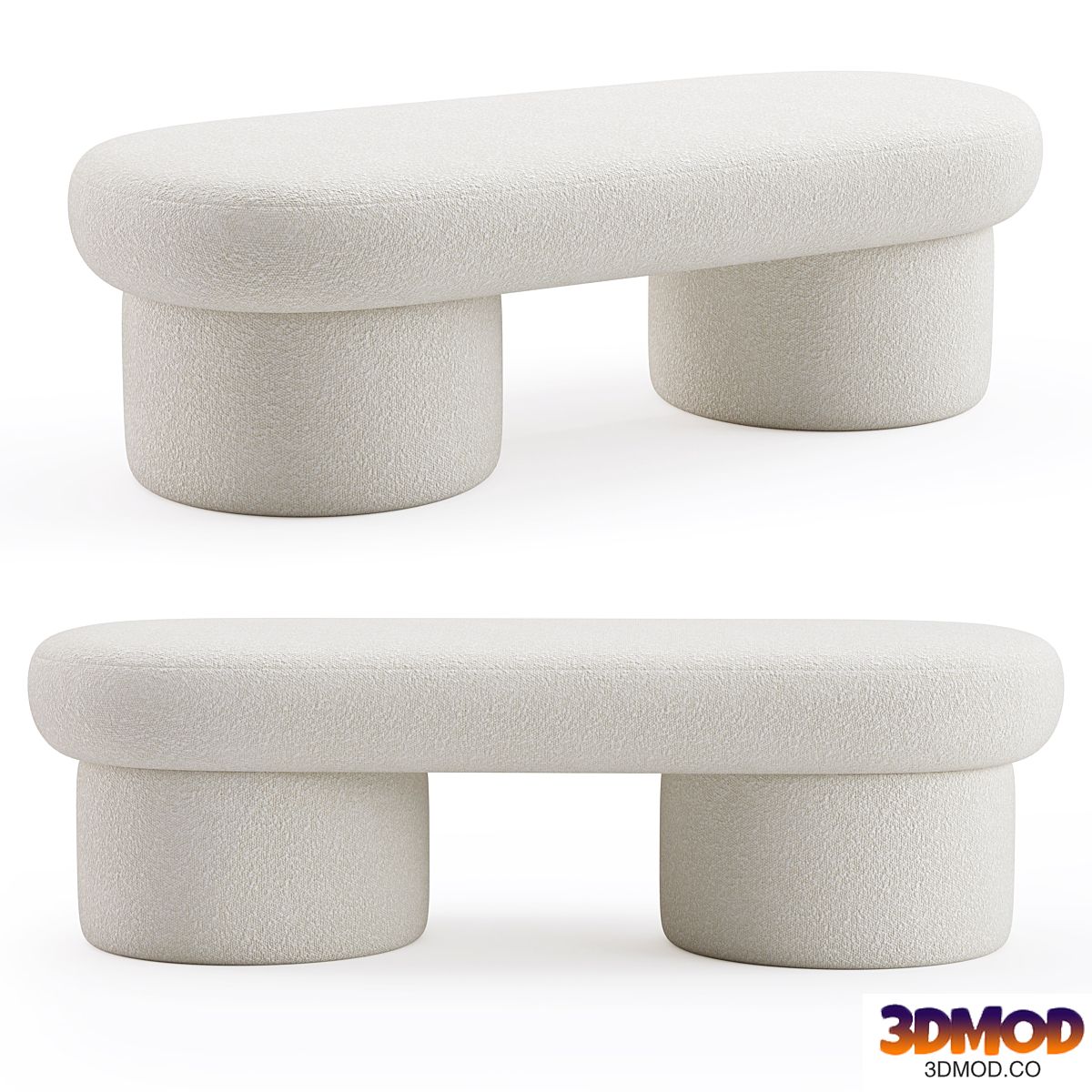 Zuster Cloud Sculptured Ottoman