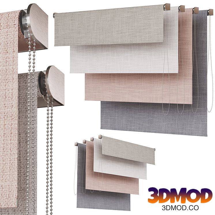 Roller blinds. Set 22