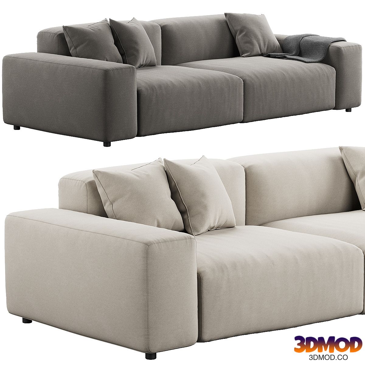 006 Cloud Sofa modular 2 seat by Prostoria