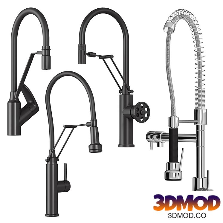Mixer with flexible spout