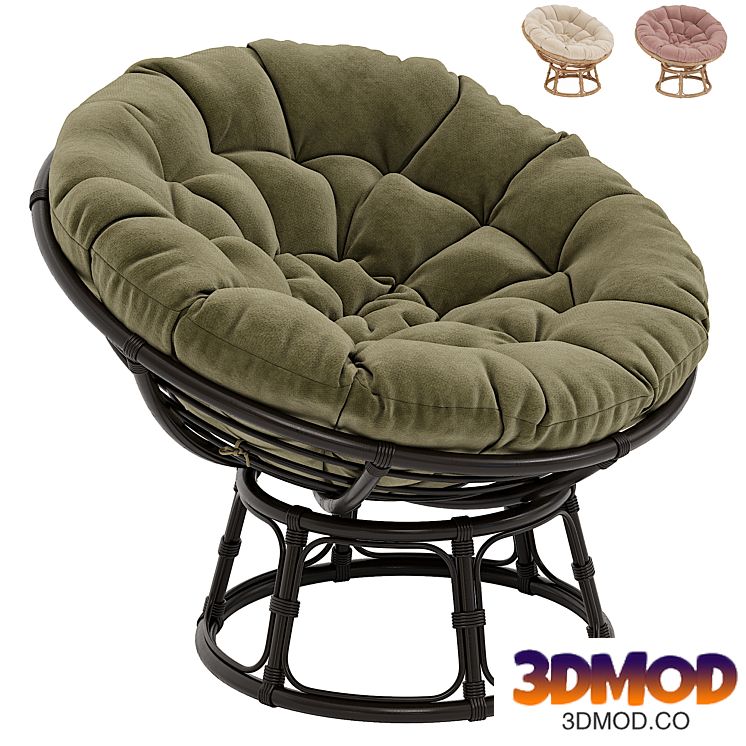 Papasan rattan armchair Aranias
