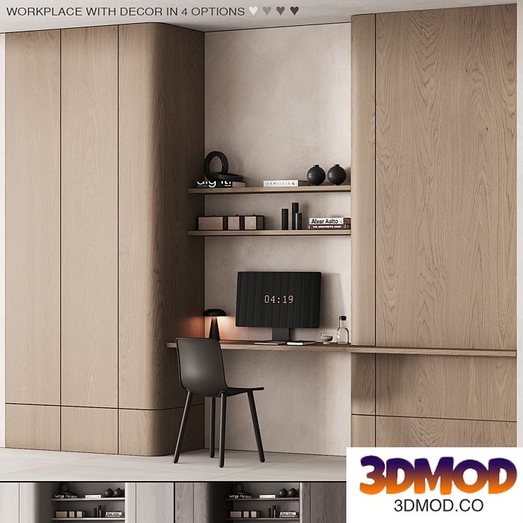 218 office furniture 05 workplace 01 minimal scandi 4 options