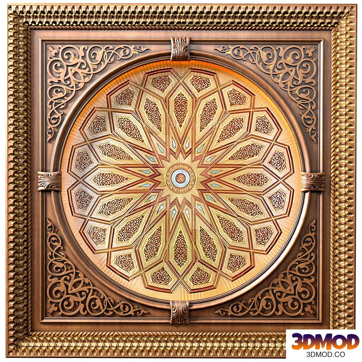Ceiling in oriental style .Arabic Majlis Ceiling .Islamic Ceiling Eastern Set