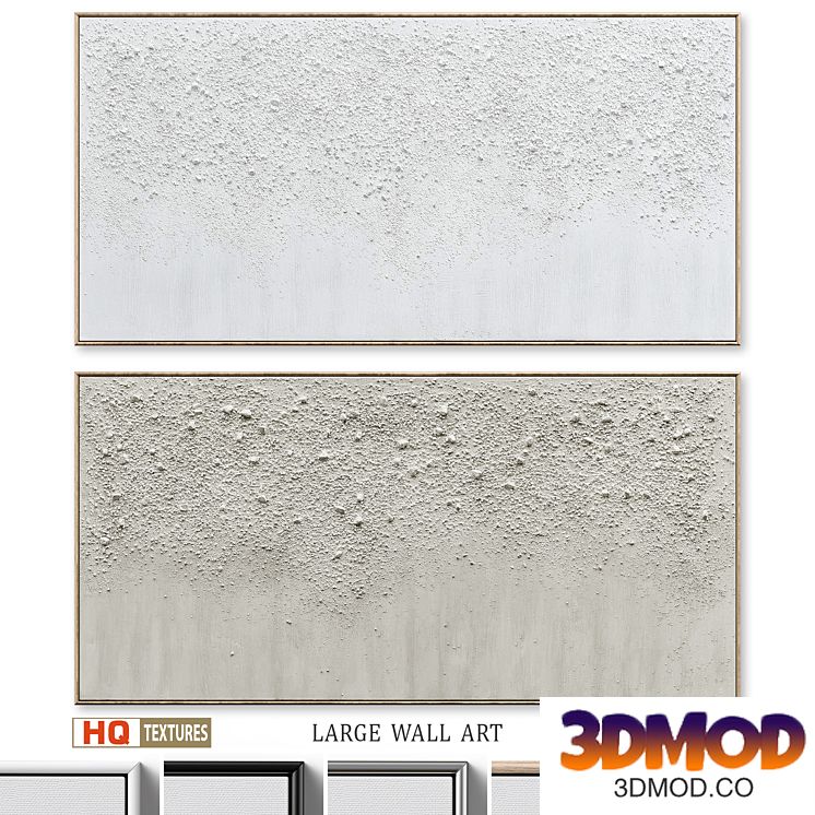 Panoramic Textured Plaster Wall Art C-577