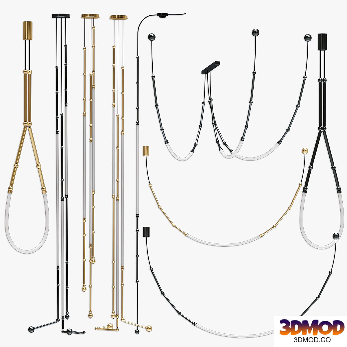 Set Chandelier LEDA Pocket