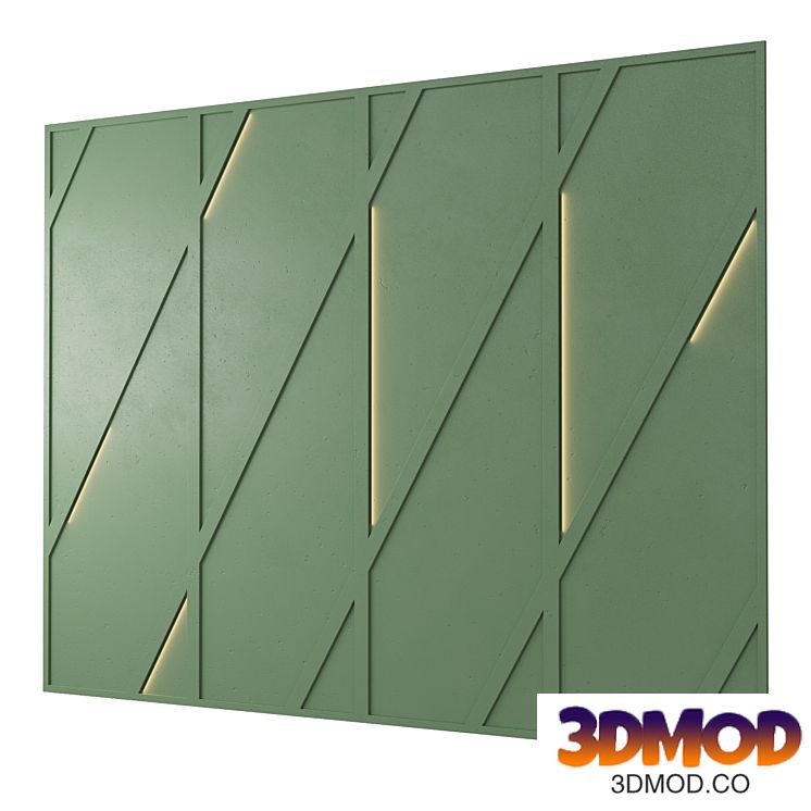 Wall panel. Decorative wall