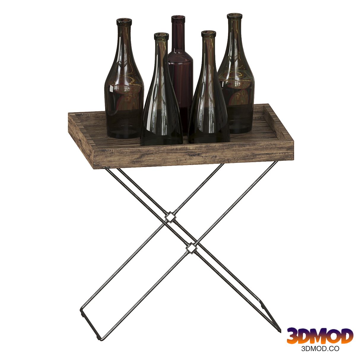 Bottle set with table