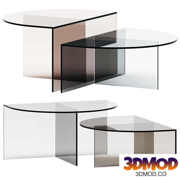 Botero Glass coffee table by NICOLINE