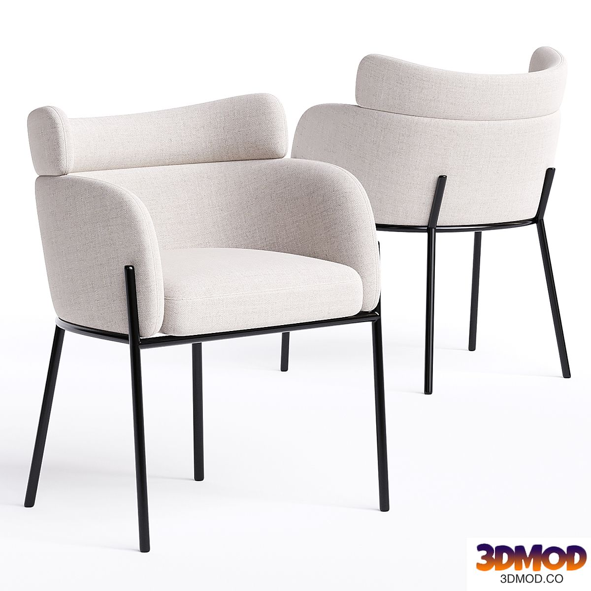 polsterstuhl sandbeige schwarzes