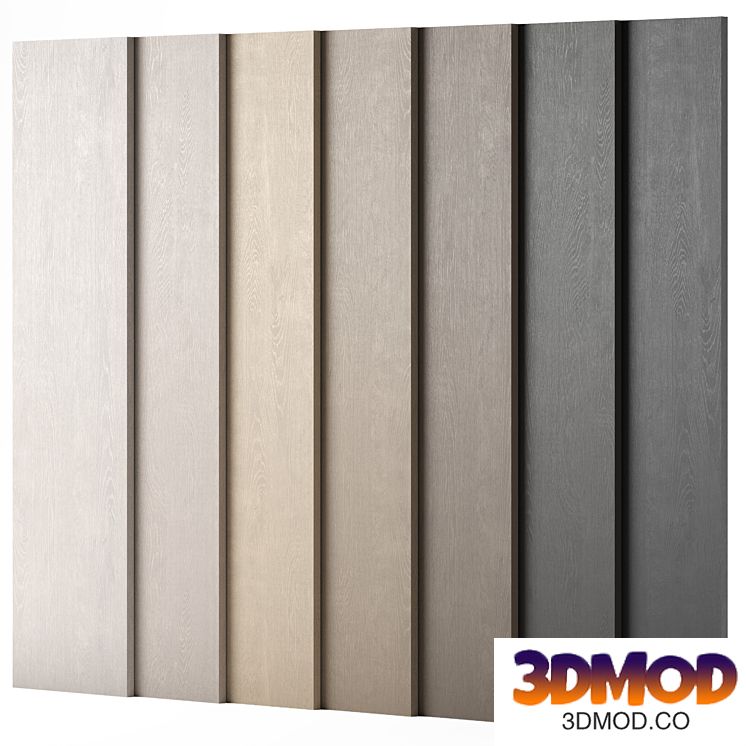 Wood materials Oak - 7 colors - set 11