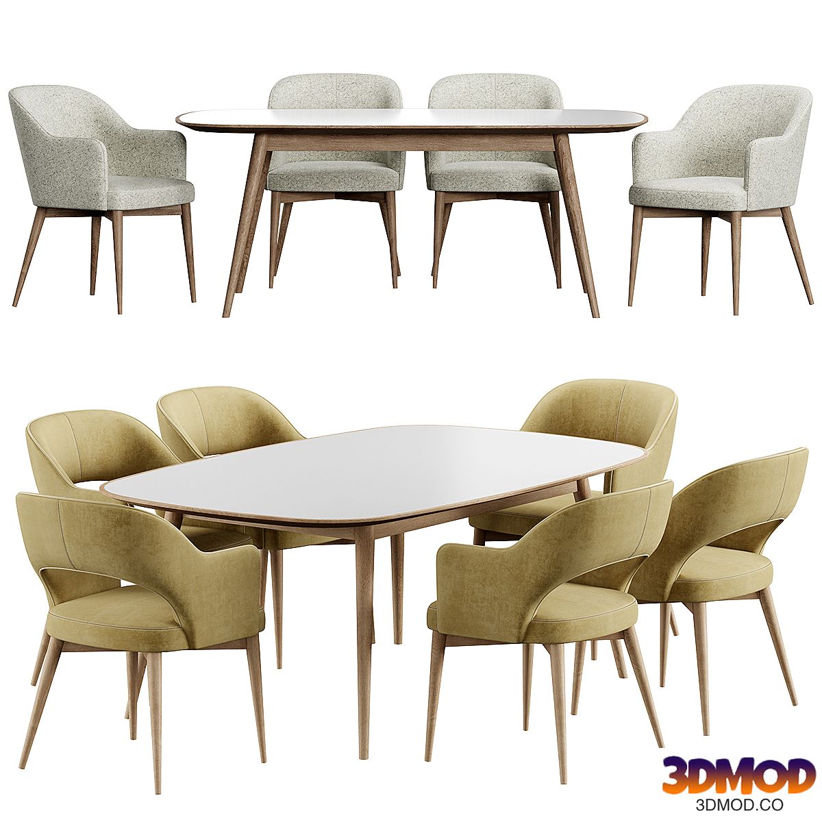 Gray Tony Konyshev Chair HER 042 G Table
