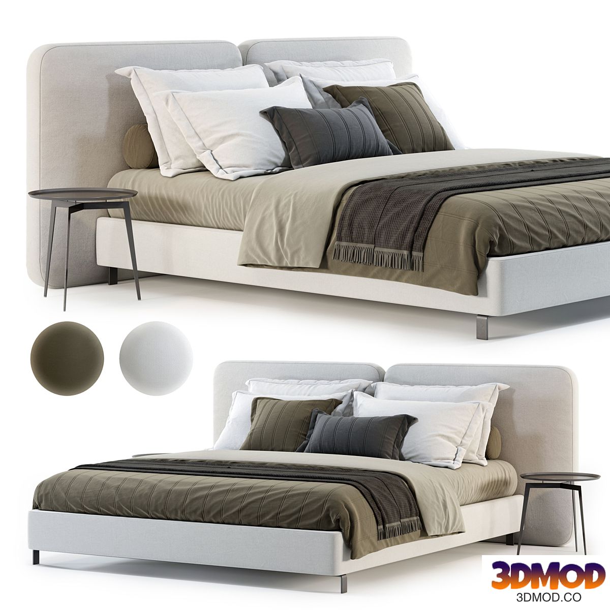 Minotti Tatlin Cover Bed