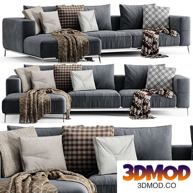 Flexform Ettore Chaise Longue Sofa 2