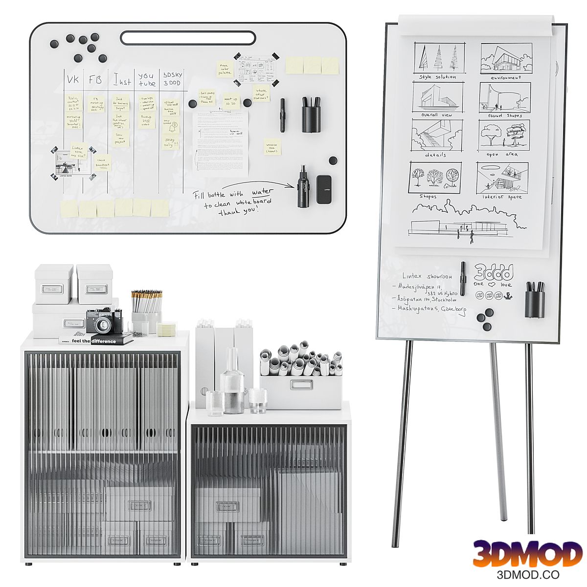 Lintex ONE Whiteboards Flipchart Lintex NOTE Whiteboards
